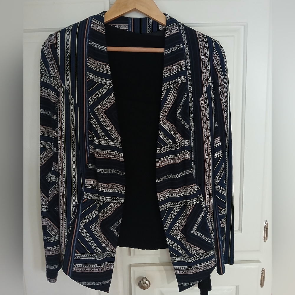 Bcbgeneration Jacket Multicolor Tribal Size Medium - image 2